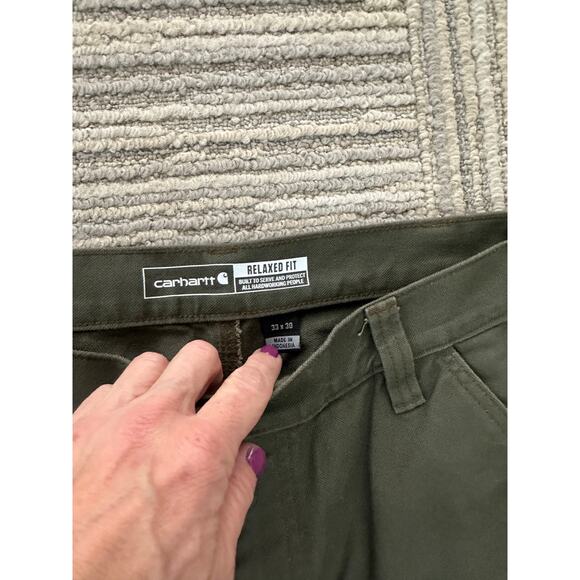 Carhartt Men’s Carpenter Double Knee Pant / Green / 33 - Picture 5 of 5